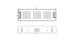 12V 200W IP20 enclosed power supply, SLIM